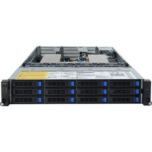 Gigabyte R282-Z90 Server Barebone System - 2U Rack-mountable - Socket SP3 - 2 x Processor Support - AMD Chip - 128 GB DDR4