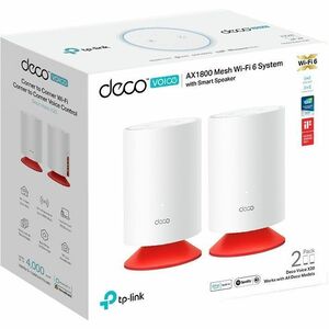 TP-Link Deco Voice X20 Wi-Fi 6 IEEE 802.11 a/b/g/n/ac/ax Ethernet Drahtlos Router - Dualband - 2,40 GHz ISM-Band - 5 GHz U