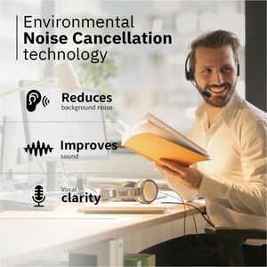 CODi Wireless Headset - Mono - Wireless - Bluetooth - 32.8 ft (10 m) - Over-the-head - Monaural - Noise Canceling - Black