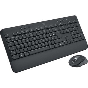 Tastiera e mouse Logitech Signature MK650 - Spagnolo - USB Stantuffo Wireless Bluetooth/RF Tastiera - 118 Tasto - Grafite 