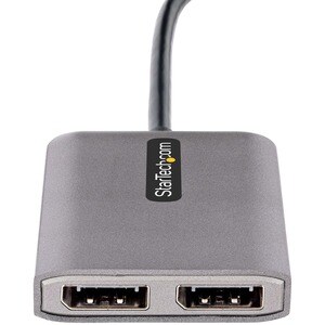 StarTech.com USB-C to Dual DisplayPort 1.4 Adapter, USB Type-C Multi-Monitor MST Hub, Dual 5K 60Hz DP Display Extender / S