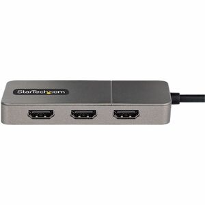 StarTech.com 3-Port USB-C Multi-Monitor Adapter, Type-C to 3x HDMI MST Hub, Triple 4K60Hz HDMI Laptop Display Extender / S