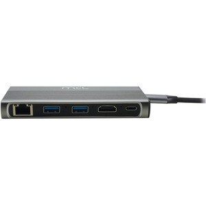 Station d'accueil MCL USB 3.2 (Gen 1) Type C - Aluminium - 4K - 3840 x 2160 - 2 x Ports USB Type-A - USB Type-A - 1 x Port