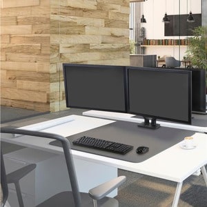 Ergotron Mounting Arm for LCD Monitor - Matte Black - Height Adjustable - 2 Display(s) Supported - 61 cm (24") Screen Supp