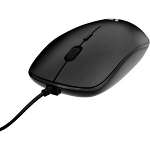V7 MU200-1E Rato - USB - Ótico - 4 Taste(n) - Preto - Cabo - 1000 dpi - Roda de deslocação
