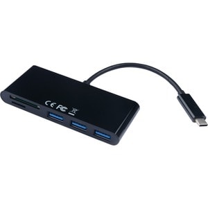 V7 CABLE USB-C TO 5 IN 1 3 USB - 1 SD - 1 MICRO SD BLACK