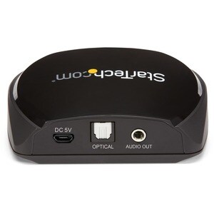 StarTech.com Bluetooth 5.0 Audio Receiver NFC, BT/Bluetooth Wireless Audio Adapter, 3.5mm/RCA or Digital Toslink Output, H