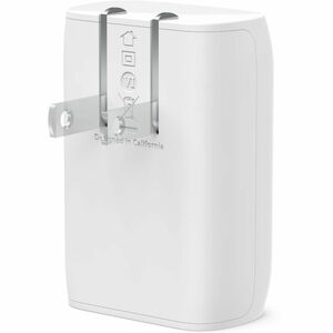 Belkin BoostCharge USB-C PD 3.0 PPS Wall Charger 30W + USB-C to USB-C Cable - 30 W - White