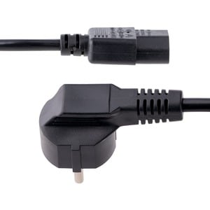 StarTech.com Standard Power Cord - 1 m - For Television, Monitor, PC, Scanner, Printer - Schuko CEE 7/7 / IEC 60320 C13 - 