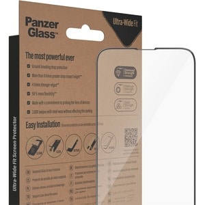 PanzerGlass Tempered Glass Screen Protector - Transparent - For Widescreen LCD iPhone 13, iPhone 13 Pro, iPhone 14 - Bump 