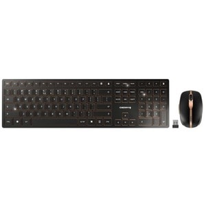 CHERRY DW 9100 Keyboard & Mouse - German - USB Scissors Wireless Bluetooth/RF 4.0 2.40 GHz Keyboard - Keyboard/Keypad Colo