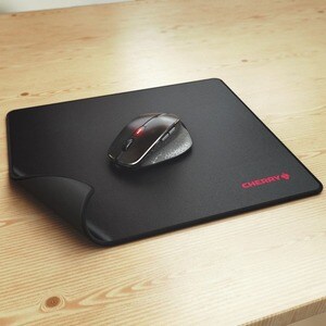 CHERRY Extra Large Mouse Pad - 5 mm x 350 mm x 300 mm Dimension - Black - Rubber - Anti-slip, Waterproof, Wear Resistant, 