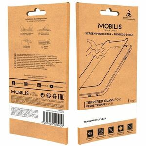 MOBILIS 9H Tempered Glass Screen Protector for iPhone 14, iPhone 14 Pro, iPhone 13, iPhone 13 Pro - Clear - 1 Unit - For O