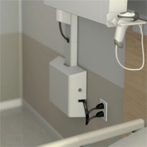 Ergotron Mounting Enclosure for CPU, PC, Computer - White - 2.27 kg Load Capacity - High-grade Plastic