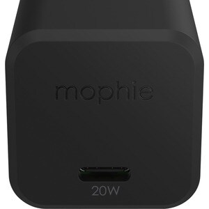 mophie speedport 20- 20W GaN fast wall charger- Black - 20 W - Black