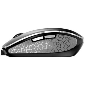 CHERRY MW 8C Advance Mouse - Bluetooth/Radio Frequency - USB - Laser - 6 Button(s) - Black - 1 - Wireless - 2.48 GHz - Rec