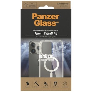 PanzerGlass HardCase Case for Apple iPhone 14 Pro Smartphone - Clear - Bacterial Resistant, Bump Resistant, Drop Resistant