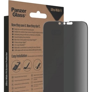 PanzerGlass Tempered Glass Privacy Screen Protector - Black - For 17 cm (6.7") LCD iPhone 14 Plus, iPhone 13 Pro Max - Bum