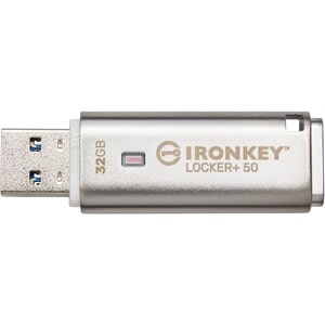 Pen Drive IronKey IKLP50 - 32 GB - USB 3.2 (Gen. 1) Tipo A - Argento - XTS-AES, 256-bit AES - TAA Conforme - 145 MB/s Read