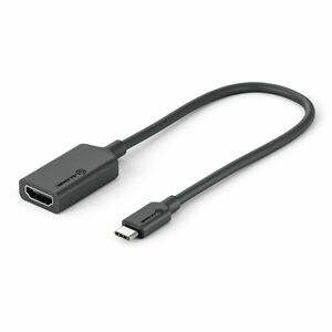 Alogic Elements Series USB-C to HDMI Adapter with 4K Support - Male to Female - 20cm - 7.87" HDMI/USB-C A/V Cable for Audi