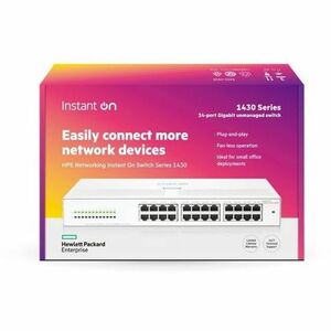 HPE Instant On 1430 24 Anschlüsse Ethernet-Switch - Gigabit-Ethernet - 10/100/1000Base-T - 2 Unterstützte Netzwerkschicht 