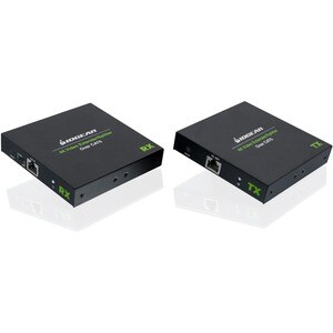IOGEAR 4K Video Extender/Splitter over Ethernet Cable Kit - 1 Input Device - 2 Output Device - 230 ft (70104 mm) Range - 2