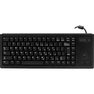 CHERRY G84-4420 Keyboard - Cable Connectivity - USB Interface - Trackball - English (US) - Black - ML Keyswitch - Mouse