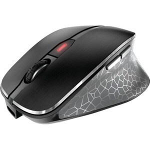 CHERRY ERGO MW 8C ERGO Mouse - Bluetooth/Radio Frequency - USB - Optical - 6 Button(s) - Black - 10 - Wireless - 2.40 GHz 
