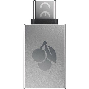 CHERRY Data Transfer Adapter - 1 x USB 3.0 Type A - Female - 1 x USB 3.0 Type C - Male - Silver