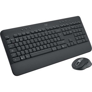 Logitech Signature MK650 Keyboard & Mouse - English (UK) - USB Plunger Wireless Bluetooth/RF Keyboard - 118 Key - Keyboard
