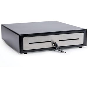 Star Micronics Choice CD4-1416BKSS48 Cash Drawer - 4 Bill - 8 Coin, Printer Driven - Stainless Steel - Black - 109.2 mm He