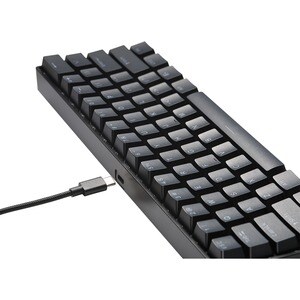 Mad Catz S.T.R.I.K.E. 6 Gaming Keyboard - Cable Connectivity - USB Type C Interface - RGB LED - 61 Key - Mechanical Keyswitch