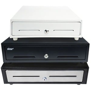 Star Micronics Choice CD4-1616BKSSC48-S2 Cash Drawer - 4 Bill - 8 Coin - 2 Media Slot - Printer Driven - Stainless Steel -