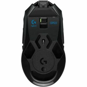 Logitech G LIGHTSPEED G903 游戏鼠标 - USB - 11 可编程按钮 - 有线/无线 - 可充电 - 25600 dpi - 倾斜轮 - 对称