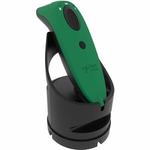 Socket Mobile SocketScan S720, Linear Barcode Plus QR Code Reader, Green & White Dock - Wireless Connectivity - 14.96" (38