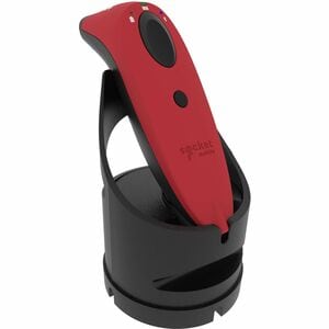 Socket Mobile SocketScan S720, Linear Barcode Plus QR Code Reader, Red & White Dock - Wireless Connectivity - 14.96" Scan 