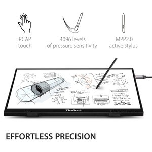 ViewSonic ID2456 24" Class LCD Touchscreen Monitor - 16:9 - 5 ms - 60.5 cm (23.8") Viewable - 1920 x 1080 - Full HD - HDMI