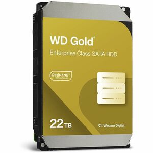 WD Gold Festplatte - 3,5" Intern - 22 TB - SATA (SATA/600) - Conventional Magnetic Recording (CMR) Method - Speichersystem