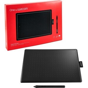 Wacom One by CTL-672 Tableta gráfica - 2540 lpi - Cable - Negro, Rojo - 216mm x 135mm Active Area - 2048 Nivel de presión 
