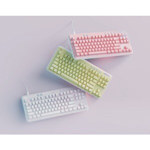 Logitech G G713 Gaming Keyboard - Cable Connectivity - USB Interface - RGB LED - English (US) - QWERTY Layout - White - Me