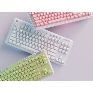 Logitech G G715 Gaming Keyboard - Wireless Connectivity - RGB LED - Danish, Norwegian, Finnish, Swedish, Pan-Nordic - QWER