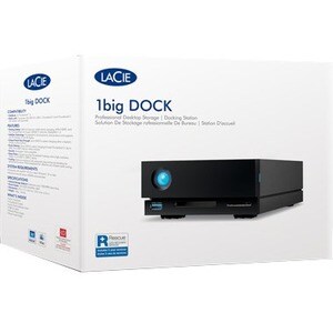 LaCie 1big Dock STHS20000800 20 TB Hard Drive - External - Tablet Device Supported - Thunderbolt 3 - 7200rpm - 280 MB/s Ma