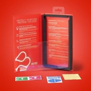 FR-TEC 9H Tempered Glass Screen Protector for Nintendo - Transparent - For AMOLED Portable Gaming Console - Fingerprint Re