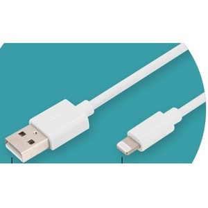 Digitus 2 m Lightning/USB Datentransferkabel für Notebook, PC, MacBook, iPhone, iPod, iPad, USB-Ladegerät, Tablet, Kfz-Lad