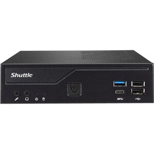Shuttle Slim PC DH610 , S1700, 1x HDMI, 2x DP , 1x 2.5" , 2x M.2, 2x LAN (Intel 1G + 2.5G), 2x COM, 24/7 Dauerbetrieb, ink