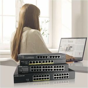 ZYXEL GS1915 GS1915-24EP 24 Ports Manageable Ethernet Switch - Gigabit Ethernet - 10/100/1000Base-T - 2 Layer Supported - 