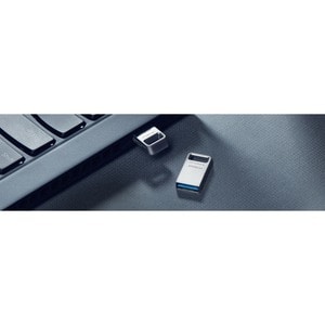 Kingston DataTraveler Micro DTMC3G2 256 GB USB 3.2 (Gen 1) Type A Flash Drive - Silver - 200 MB/s Read Speed