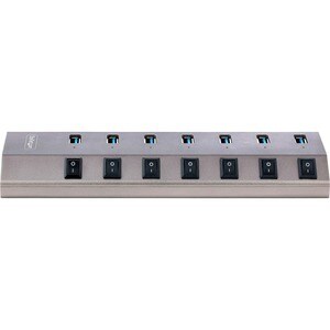 StarTech.com USB Hub - USB 3.2 Gen 1 (3.1 Gen 1) Type-B - External - Space Gray - 7 Total USB Port(s) - PC, Mac, Android, 