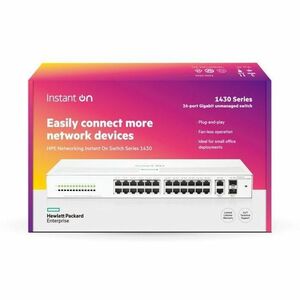 HPE Networking Instant On Switch 26p Gigabit 2p SFP 1430