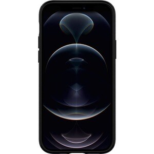 Spigen Mag Armor Case for Apple iPhone 12, iPhone 12 Pro Smartphone - Matte Black - Shock Absorbing, Scratch Resistant - T